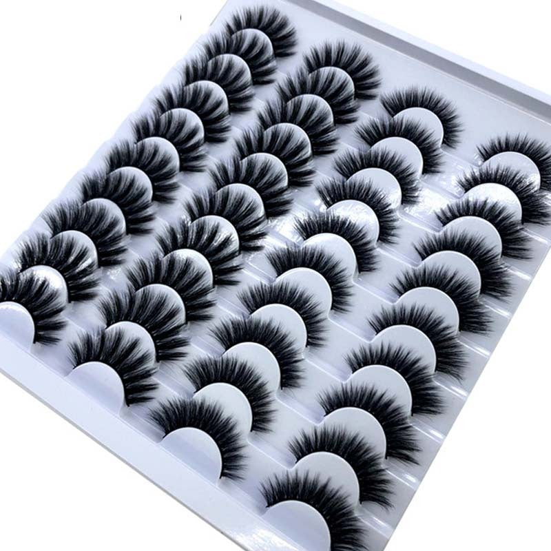 NEW 20 Pairs 8-25mm Fake Eyelashes 100 Mink Eyelashes Mink NEW 20 Pairs 8-25mm Fake Eyelashes 100 Mink Eyelashes Mink